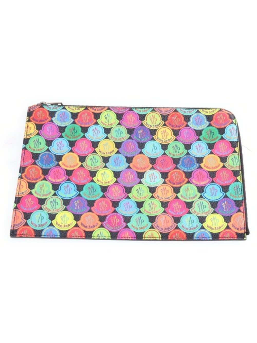 Moncler Palm Angels All Over Print Logo Clutch Multicolor